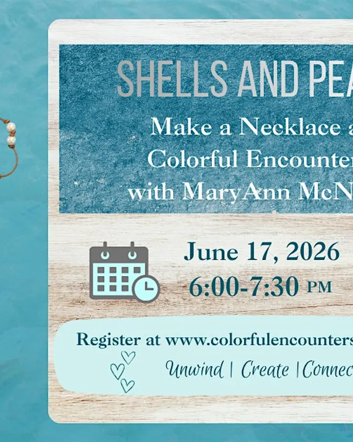 Shells and Pearls Necklace Class at Colorful Encounters