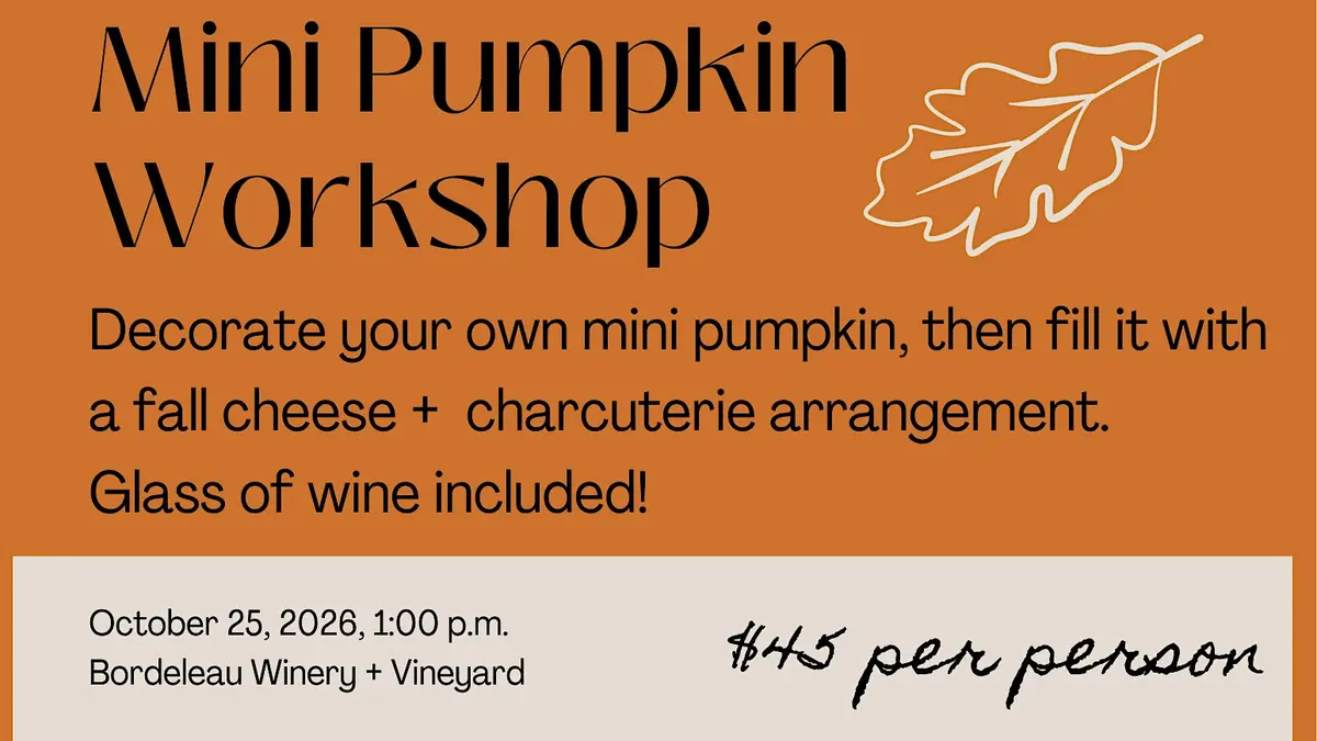 Decorate + Create Mini Pumpkin Workshop!
