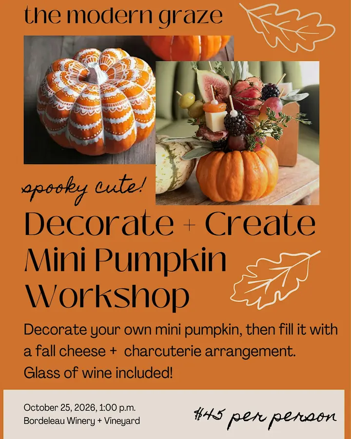 Decorate + Create Mini Pumpkin Workshop!