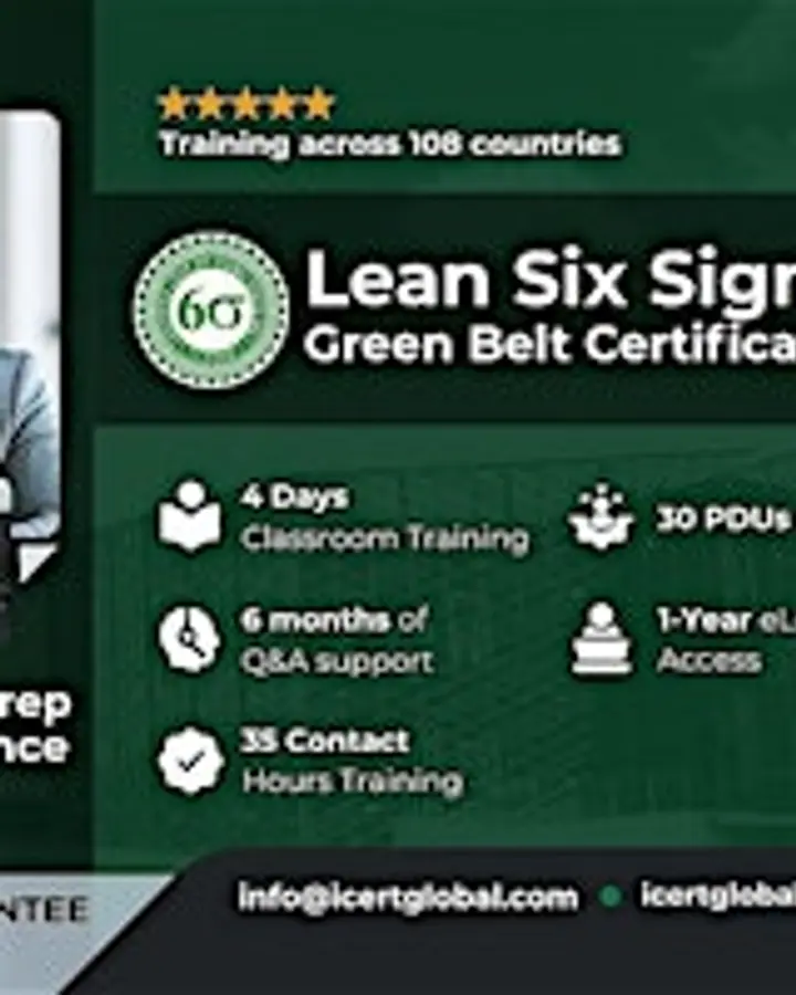 Lean Six Sigma Green Belt In-Person Training in Bayside, CA