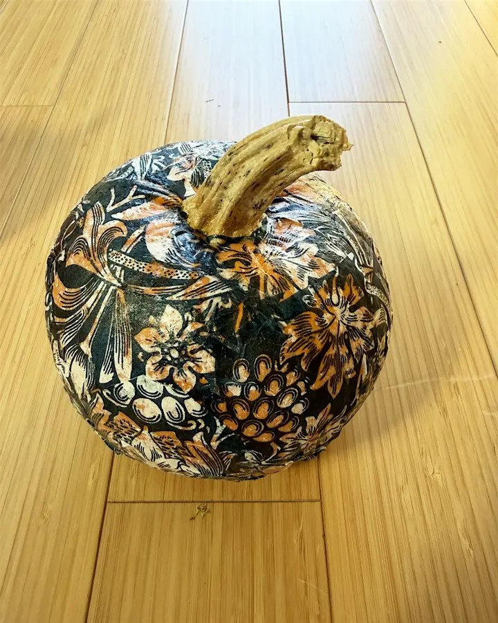 Pumpkin Paper Magic - Create a One-of-a-Kind Decoupage Pumpkin