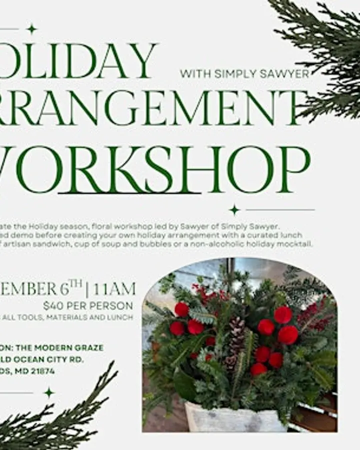 Holiday Floral Workshop at The Modern Graze