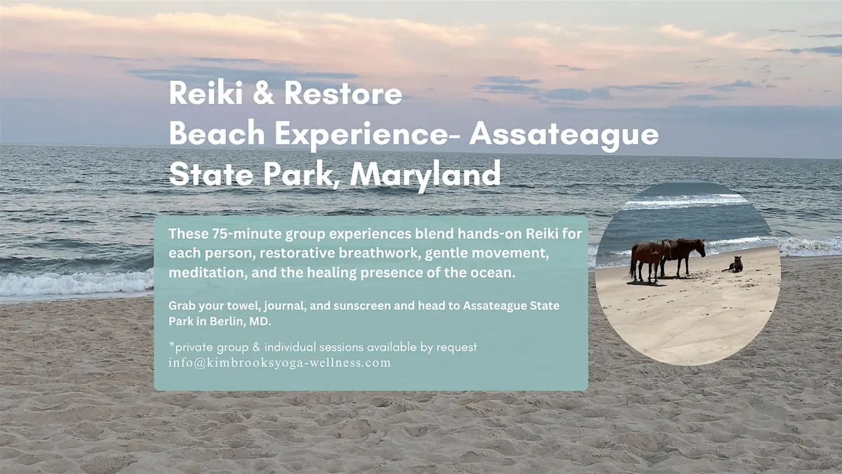 Reiki & Restore Beach Experience- Assateague State Park 6/20