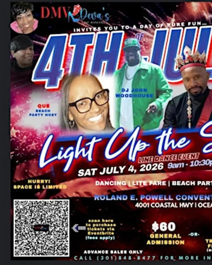 DMV DEVA'S LINE DANCERS "LIGHT UP THE SKY" LINE DANCING IN OCEAN CITY