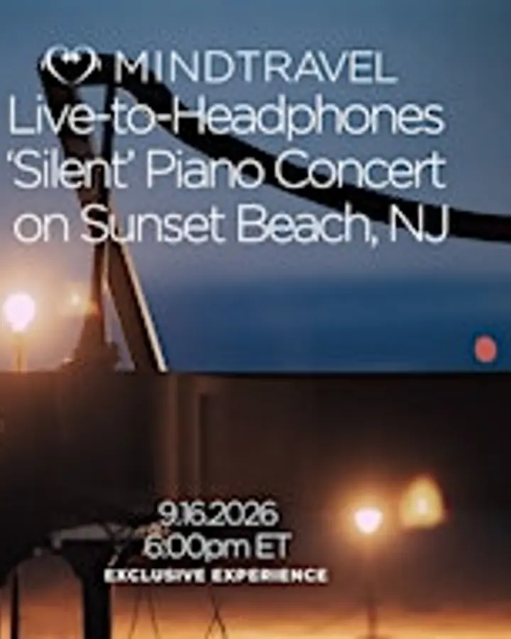 MindTravel September'Silent' Piano Concert on Sunset Beach