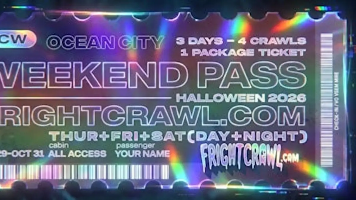 The Fright Crawl | Ocean City Halloween Weekend Pass 2026 | All 4 Crawls