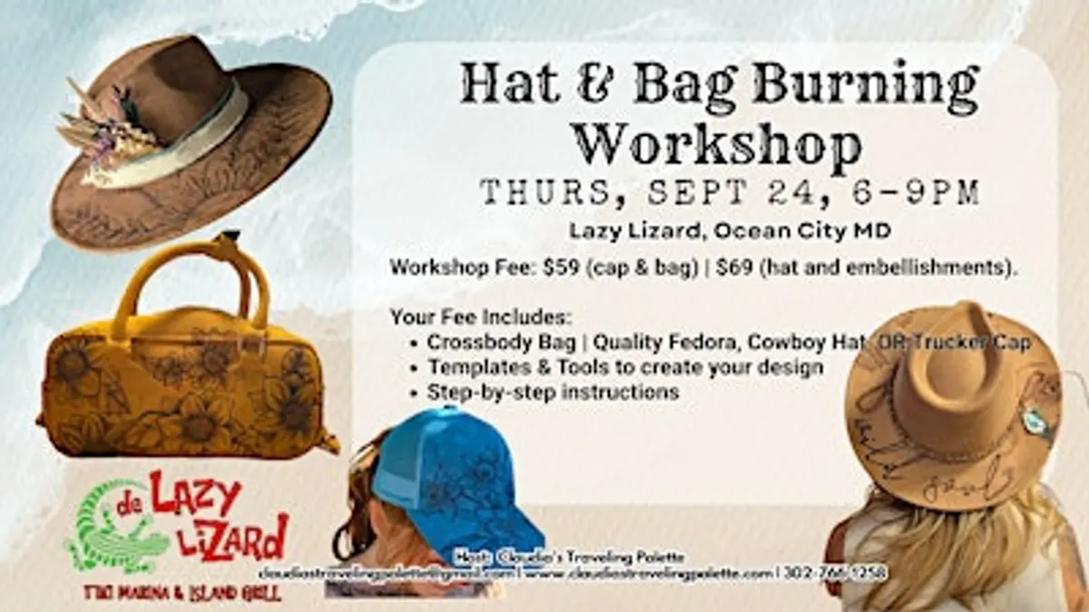 Hat & Bag Burn Party at de LAZY LIZARD, Ocean City MD