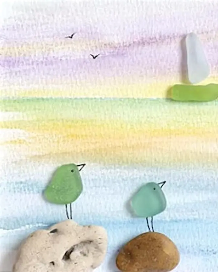 The Sea Glass Sisters - Coastal Art from Beach Treasures
