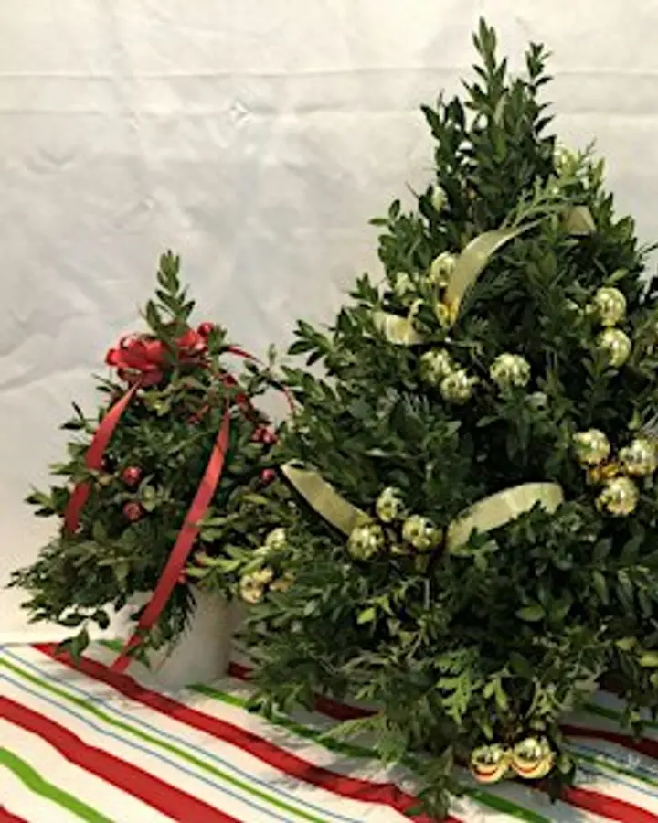A Little Evergreen Magic - Mini Tabletop Holiday Trees