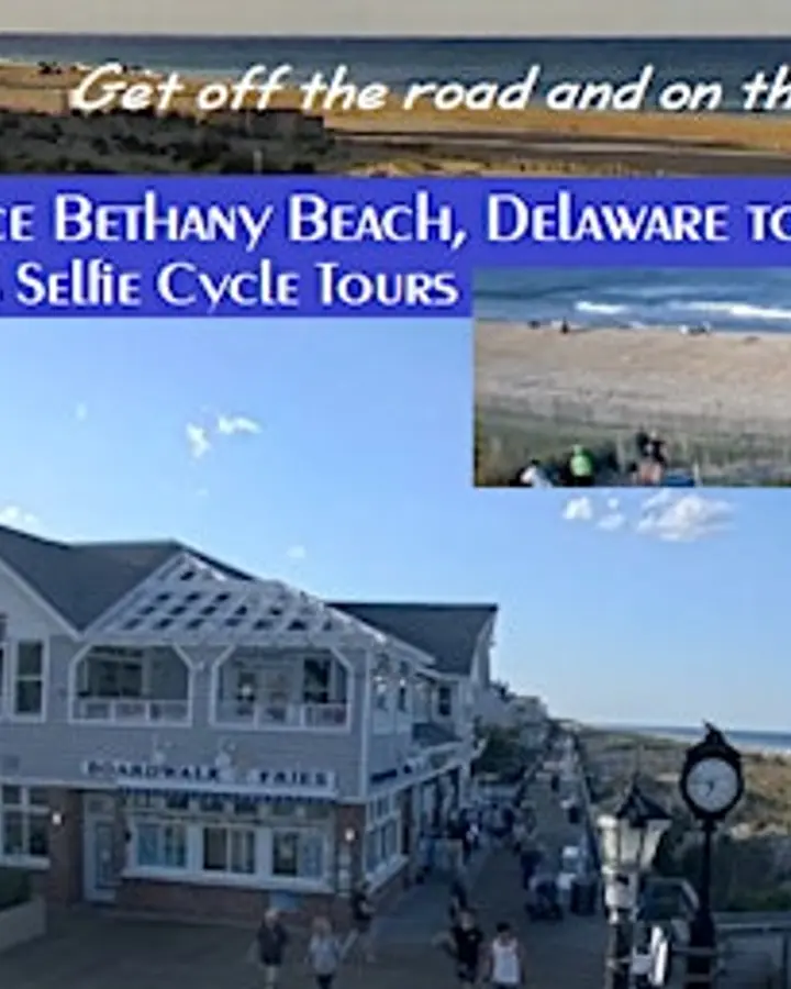 Bethany Beach, Delaware to Ocean City, MD - Smart-Guided Selfie Cycle Tour