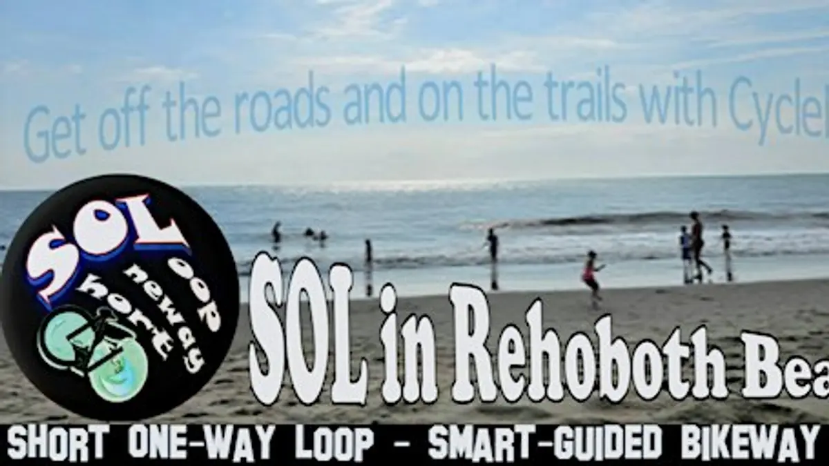 SOL in Rehoboth Beach, DE - Smart-guided Short One-way Loop Bikeway Tour